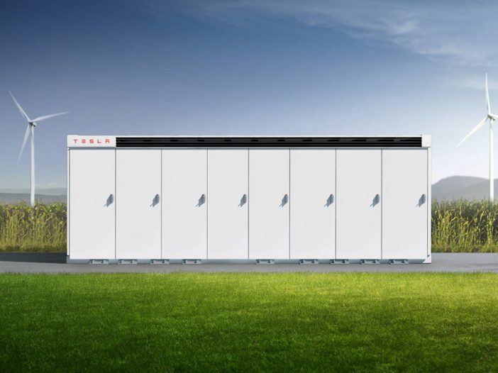 The Tesla Megapack (supplied.)